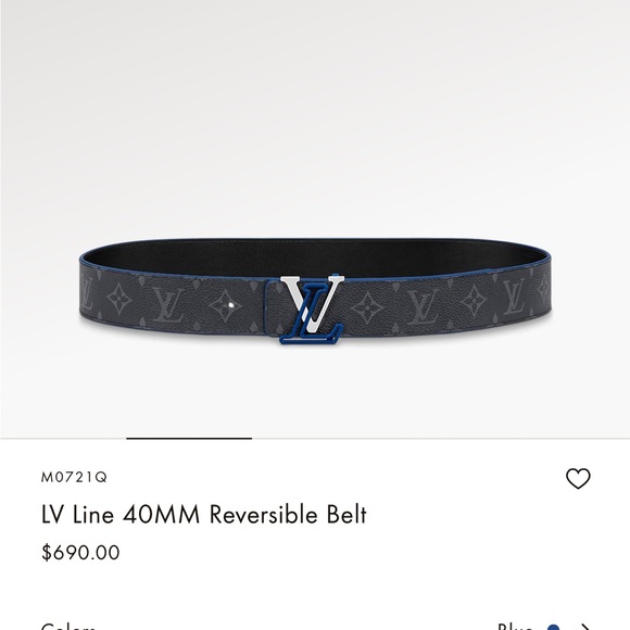 Louis Vuitton Line Reversible Belt - Picture 4 of 5
